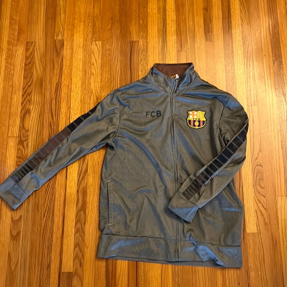 FCB men zip up sweater
